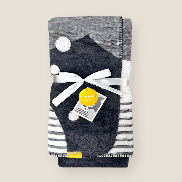 Simmons Jacquard Reversible Baby Blanket