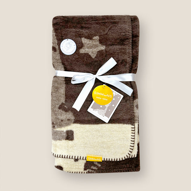 Simmons Jacquard Reversible Baby Blanket