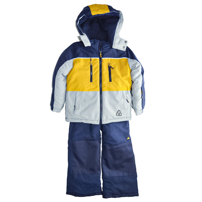 Ensemble de neige pour garçon Blizz et accessoires – Orange/Marine | Tailles 4 à 16