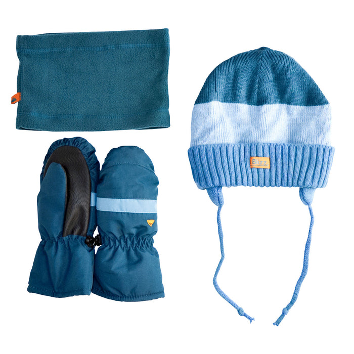 Ensemble d'hiver, manteau, pantalon et accessoires Blizz - Bleu Sarcelle - Tailles 2 à 16 ans