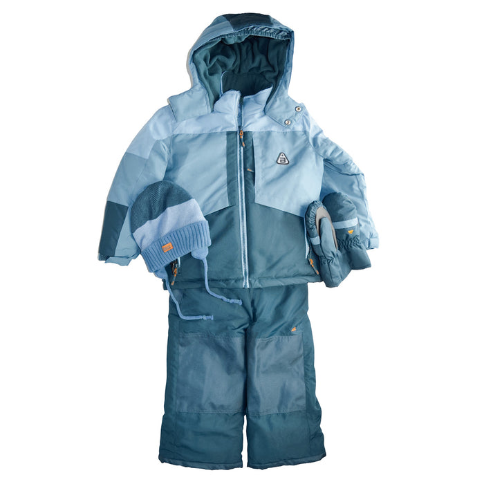 Ensemble d'hiver, manteau, pantalon et accessoires Blizz - Bleu Sarcelle - Tailles 2 à 16 ans