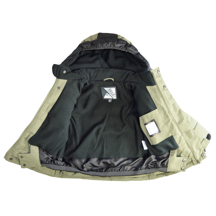 Combinaison d’hiver et accessoires pour garçons Blizz- Vert olive/gris – Tailles 2 à 16 ans