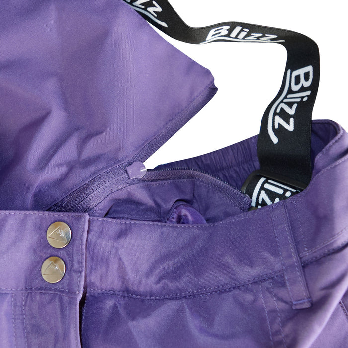 Blizz Girls’ 2-Piece Snowsuit Set with Accessories – Mauve/Purple – Size 8-16