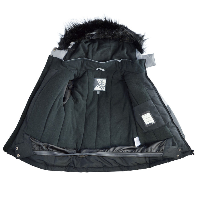 Combinaison d’hiver 2 pièces pour fille Blizz avec accessoires – Rose/Noir (Tailles 2 à 16 ans)