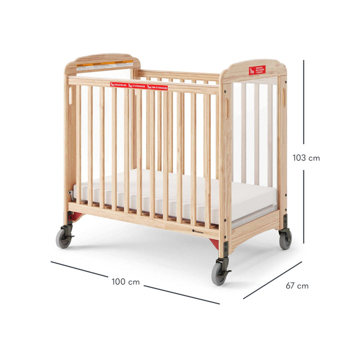 Lit de bébé compact d'évacuation Foundations Next Generation First Responder® – Lit de bébé Clearview pour garderie