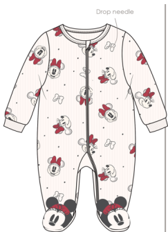 Disney Minnie Mouse Adorable Baby Girl Footed Sleeper | 0 to 9m