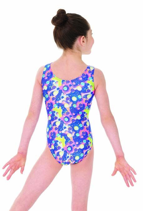 Mondor Sleeveless Gymnastics & Dance Printed Leotard - Children, Teens & Adults - 27822