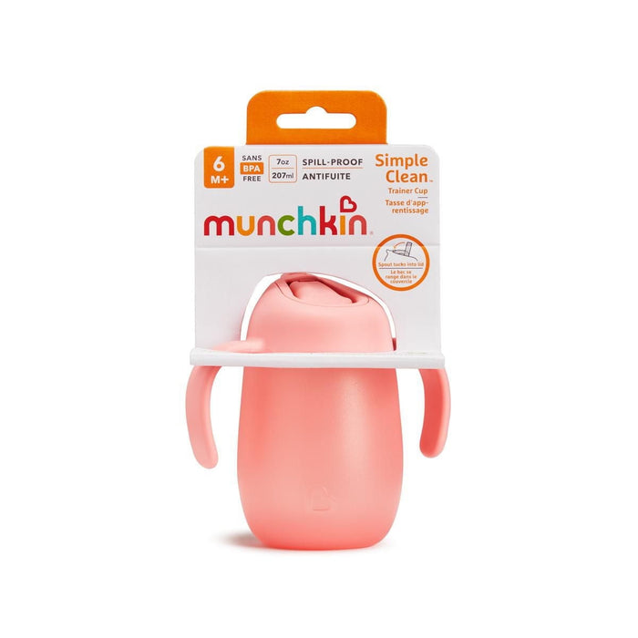 Gobelet d'apprentissage Munchkin Simple Clean avec poignées - 6 mois et plus, 200 ml - Lot de 1
