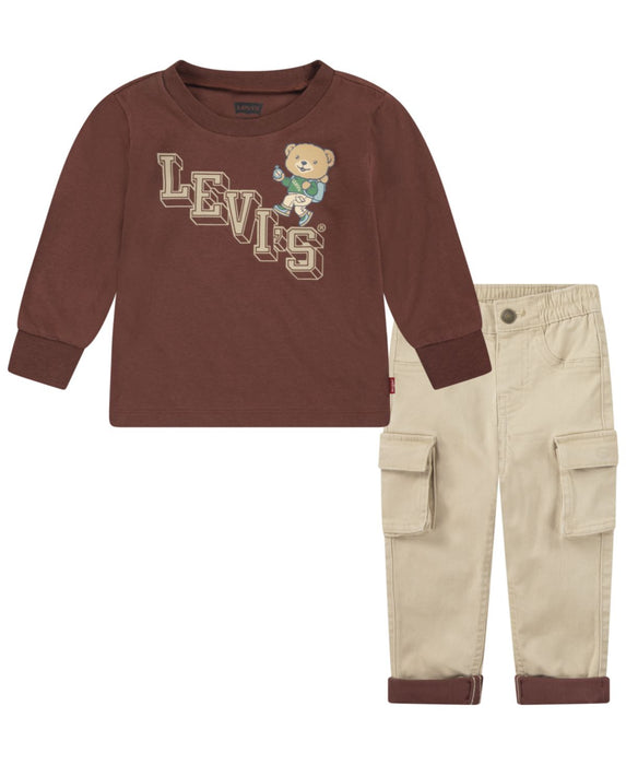 Levi's Climbing Tee & Cargo Pants Set (12 to 24m)