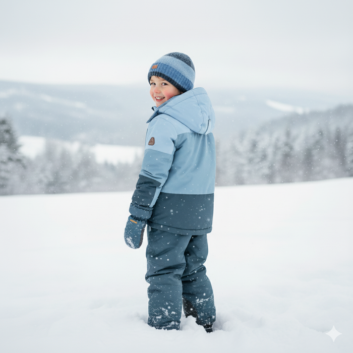 Ensemble d'hiver, manteau, pantalon et accessoires Blizz - Bleu Sarcelle - Tailles 2 à 16 ans