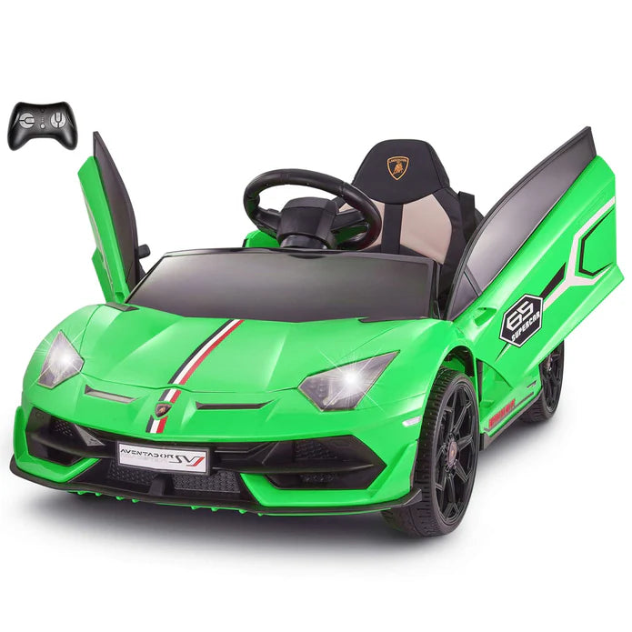 Voltz Toys 12V Single Seater Kids Licensed Lamborghini Aventador SVJ