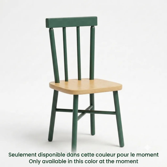 Ensemble de table et chaises pour tout-petits en bois d'érable massif | Goldtex