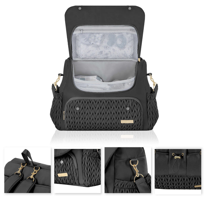 Sac à dos convertible à langer et sac bandoulière Hanna and Sophia Belle