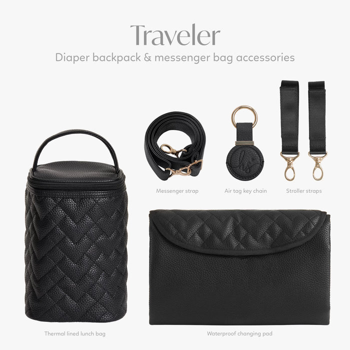 Hanna and Sophia Traveler 5-Piece Diaper Bag Set