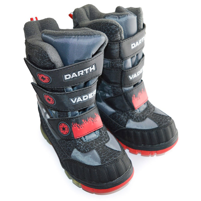 Kids Shoes Boys Light-up Star Wars Darth Vador Winter Snow Boots - 31131