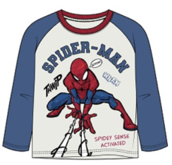 Spiderman Long Sleeve Boys T-Shirt Size 2/3 to 5/6