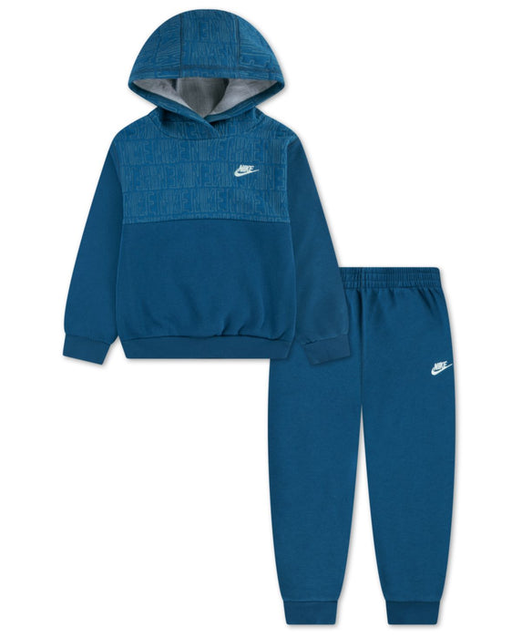 Nike Colorblock Fleece Jogger Set – Green Abyss (12 to 24m)
