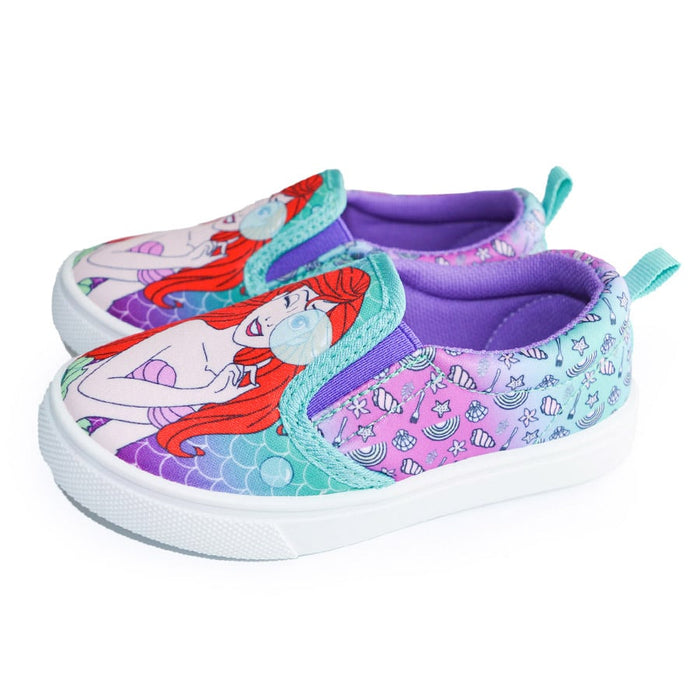 Kids Shoes Disney's Princess Ariel Toddler Girls Slip-on Canvas Shoes