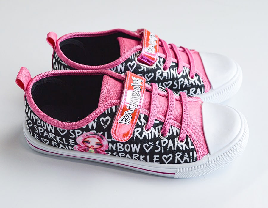 Kids Shoes Sparkle Rainbow High Youth Girls Canvas Shoes
