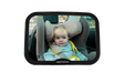 Ezimoov baby car mirror showing a baby in a car seat inside a vehicle, view from back seat.