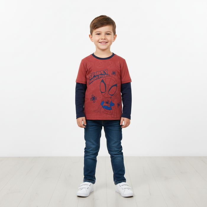 Spiderman Long Sleeve T-Shirt - Size 2/3 to 5/6 - Toddler & Little Boys