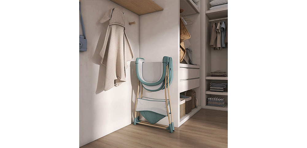 Evolur Cozy Dreamer Bassinet – Green lifestyle