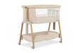 Evolur Lullaby Portable Bassinet with Wheels – Beige lifestyle
