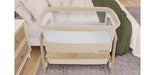 Evolur Lullaby Portable Bassinet with Wheels – Beige lifestyle