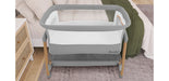 Evolur Lullaby Portable Bassinet with Wheels – Light Grey lifestyle