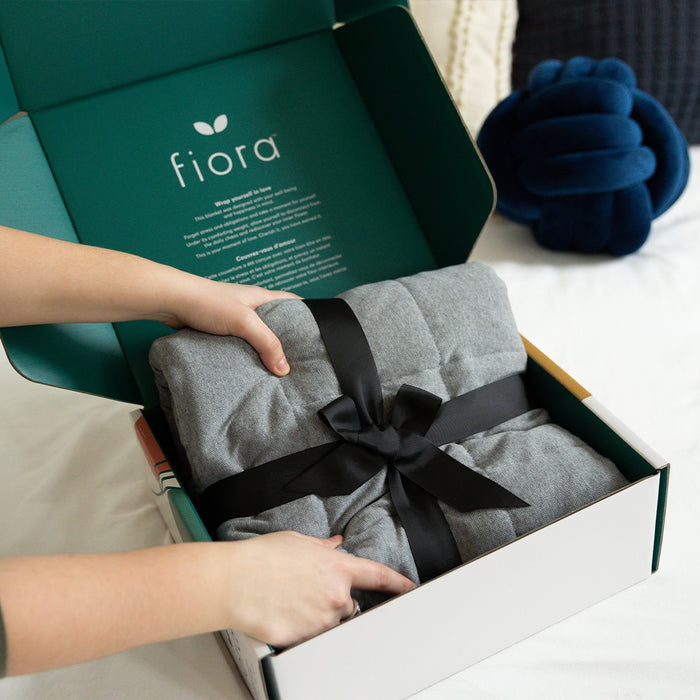 FDMT Fiora Weighted Blanket - 3kg - Grey Birch