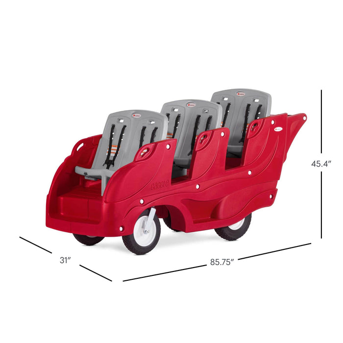 Gaggle® Parade™ 6-Seat Buggy Stroller for Daycare & Childcare Centers