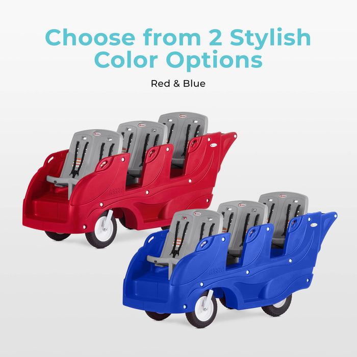 Gaggle® Parade™ 6-Seat Buggy Stroller for Daycare & Childcare Centers