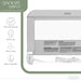 Evolur Snooze Shield Swing-Down Guardrail – Grey Key Feature