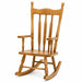 Solid wood kids rocking chair on white background - Goldtex