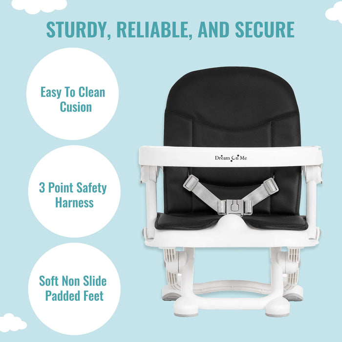Dream On Me Munch N’ Go Booster Seat – Black lifestyle