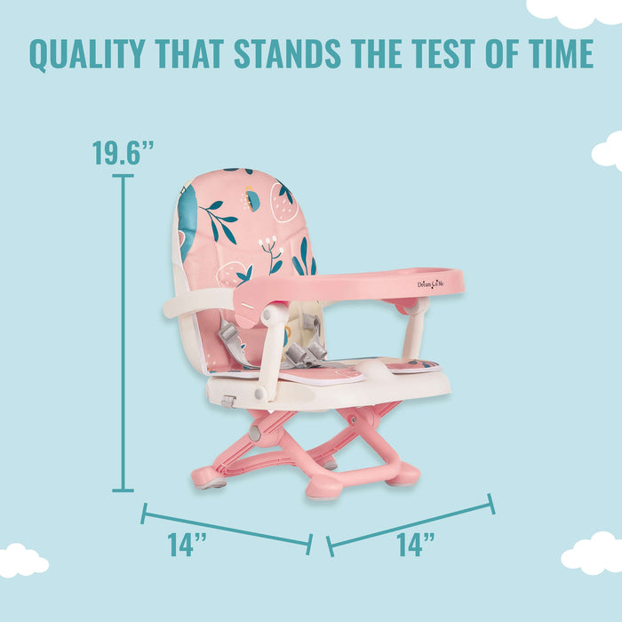 Dream On Me Munch N’ Go Booster Seat – Pink lifestyle