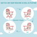 Dream On Me Munch N’ Go Booster Seat – Pink lifestyle