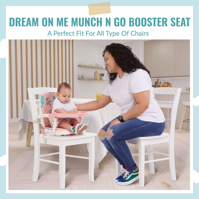 Dream On Me Munch N’ Go Booster Seat – Pink lifestyle