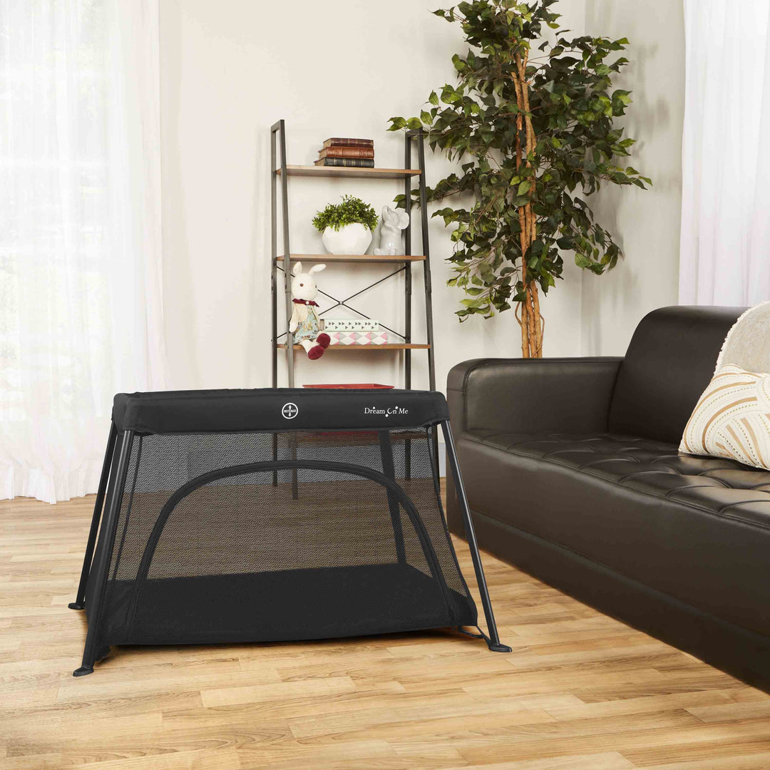 Parc Travel Light Dream On Me avec porte en maille – Noir