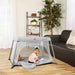 Dream On Me Travel Light Playard Mesh Zipper Door – Grey lifestyle