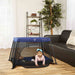 Dream On Me Travel Light Playard Mesh Zipper Door – Navy lifestyle