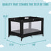 Dream On Me Zazzy Portable Playard With Bassinet – Black lifestyle