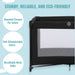 Dream On Me Zazzy Portable Playard With Bassinet – Black lifestyle