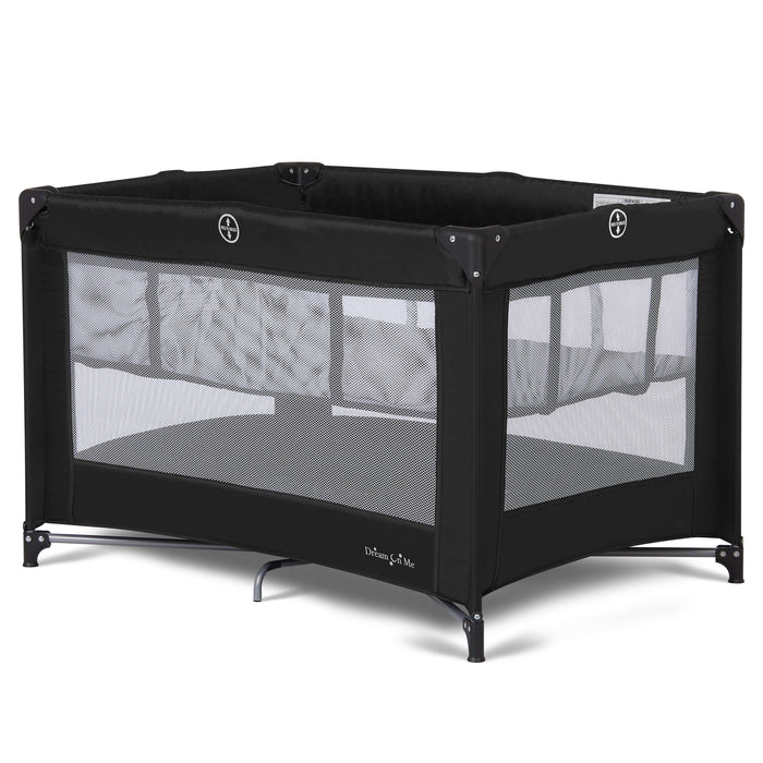 Dream On Me Zazzy Portable Playard With Bassinet – Black lifestyle