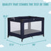 Dream On Me Zazzy Portable Playard With Bassinet – Navy lifestyle