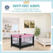 Dream On Me Zazzy Portable Playard With Bassinet – Pink lifestyle