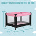 Dream On Me Zazzy Portable Playard With Bassinet – Pink lifestyle
