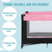 Dream On Me Zazzy Portable Playard With Bassinet – Pink lifestyle