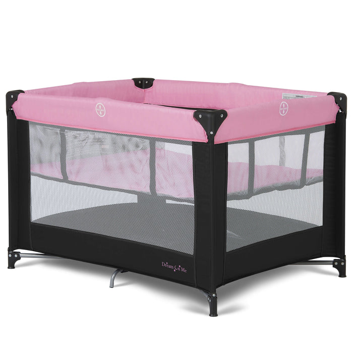 Dream On Me Zazzy Portable Playard With Bassinet – Pink lifestyle