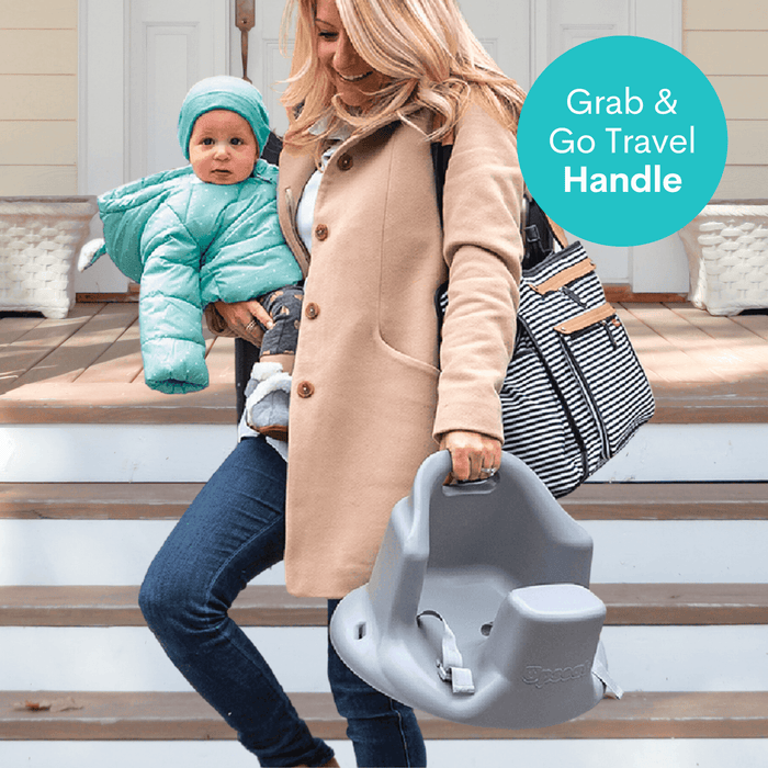 Siège rehausseur et plancher pour bébé Upseat avec tablette